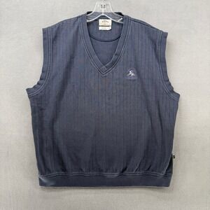 Callaway Golf Sport Sweater Mens Blue XL V Neck Vest Rancho Murrieta